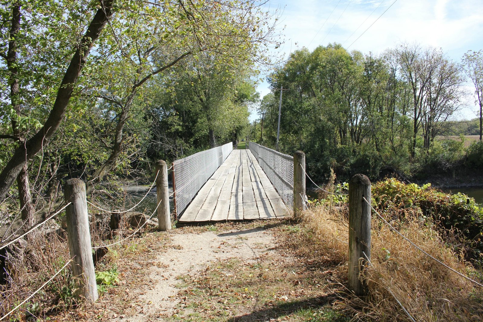 Looking east